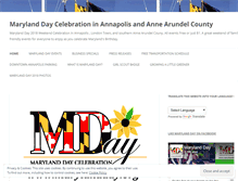 Tablet Screenshot of marylandday.org